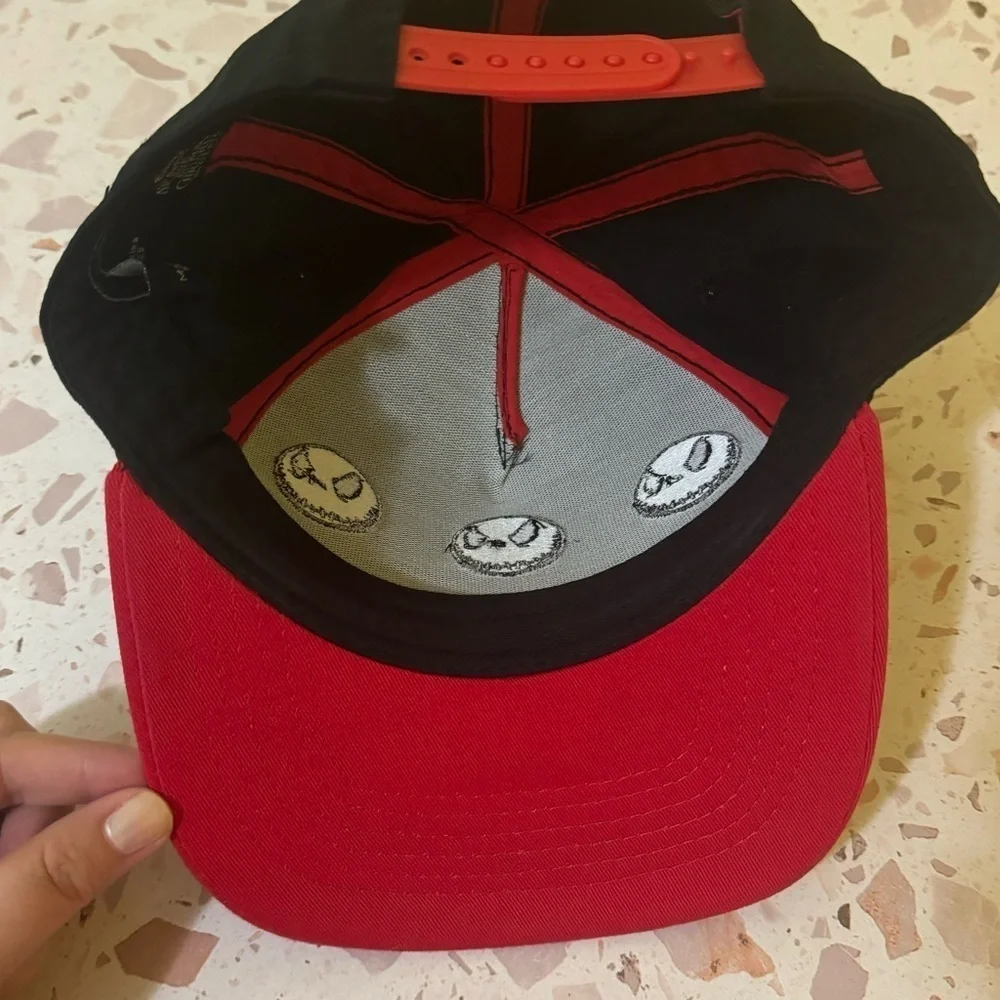 Disney Nightmare Before Christmas‎ Jack Skeleton Print Snapback Cap with Pom Pom